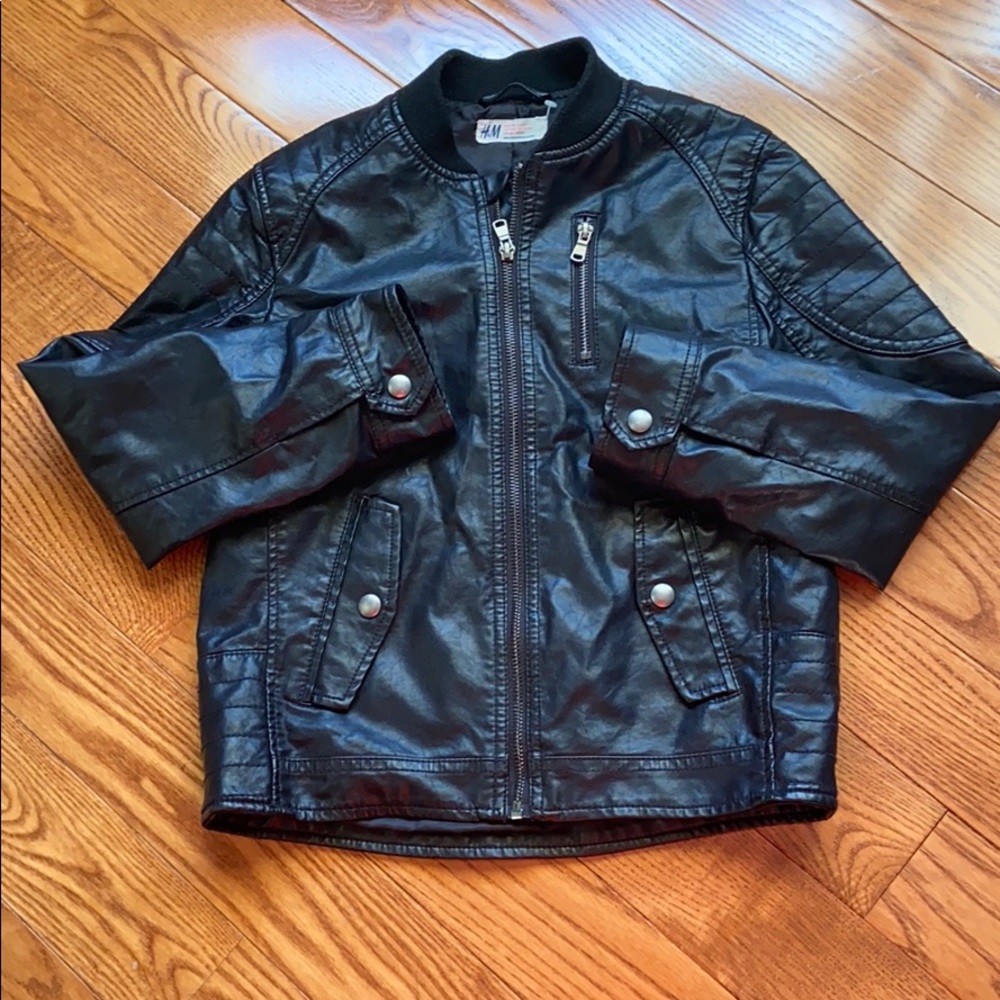 H&M faux leather jacket